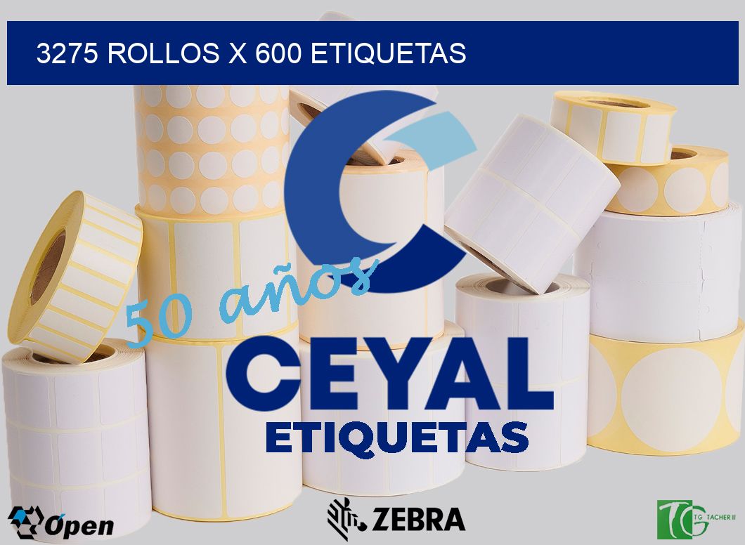 3275 Rollos x 600 etiquetas