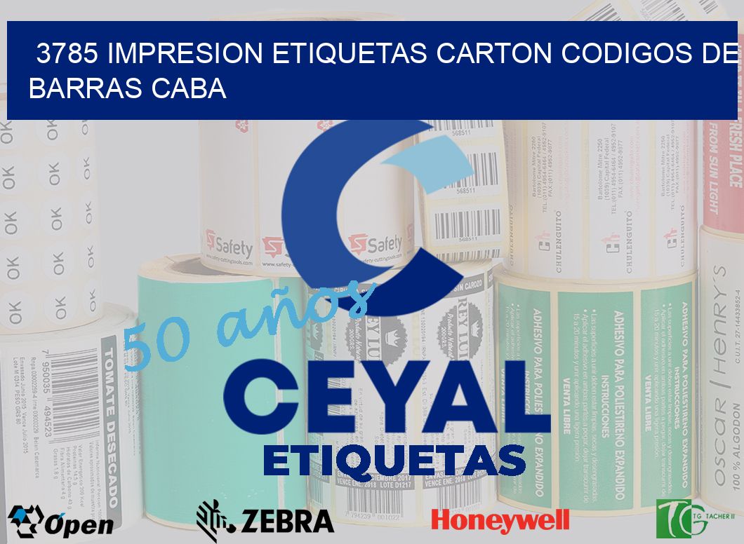 3785 IMPRESION ETIQUETAS CARTON CODIGOS DE BARRAS CABA