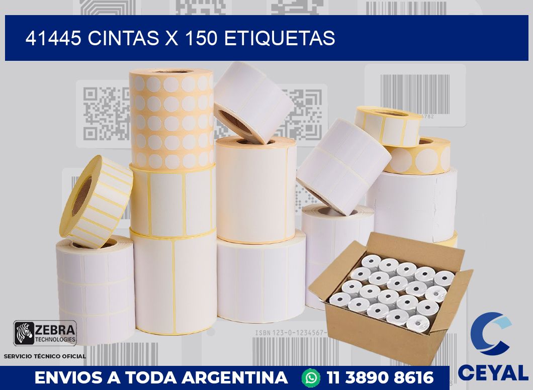 41445 cintas x 150 etiquetas