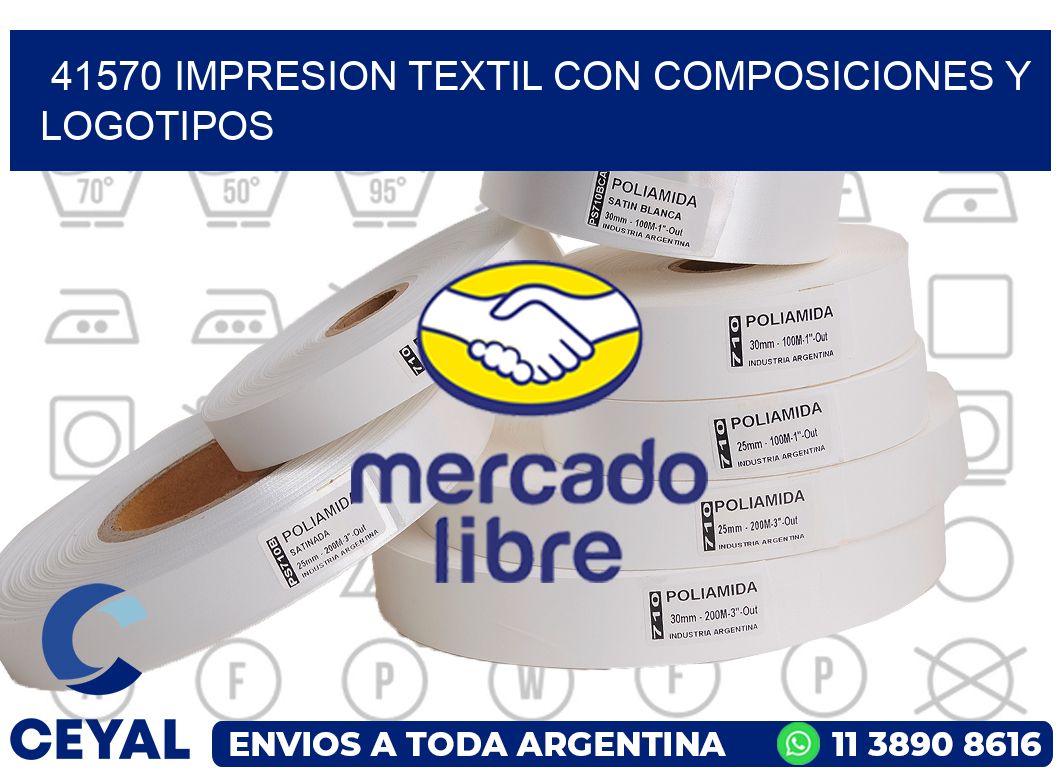 41570 IMPRESION TEXTIL CON COMPOSICIONES Y LOGOTIPOS