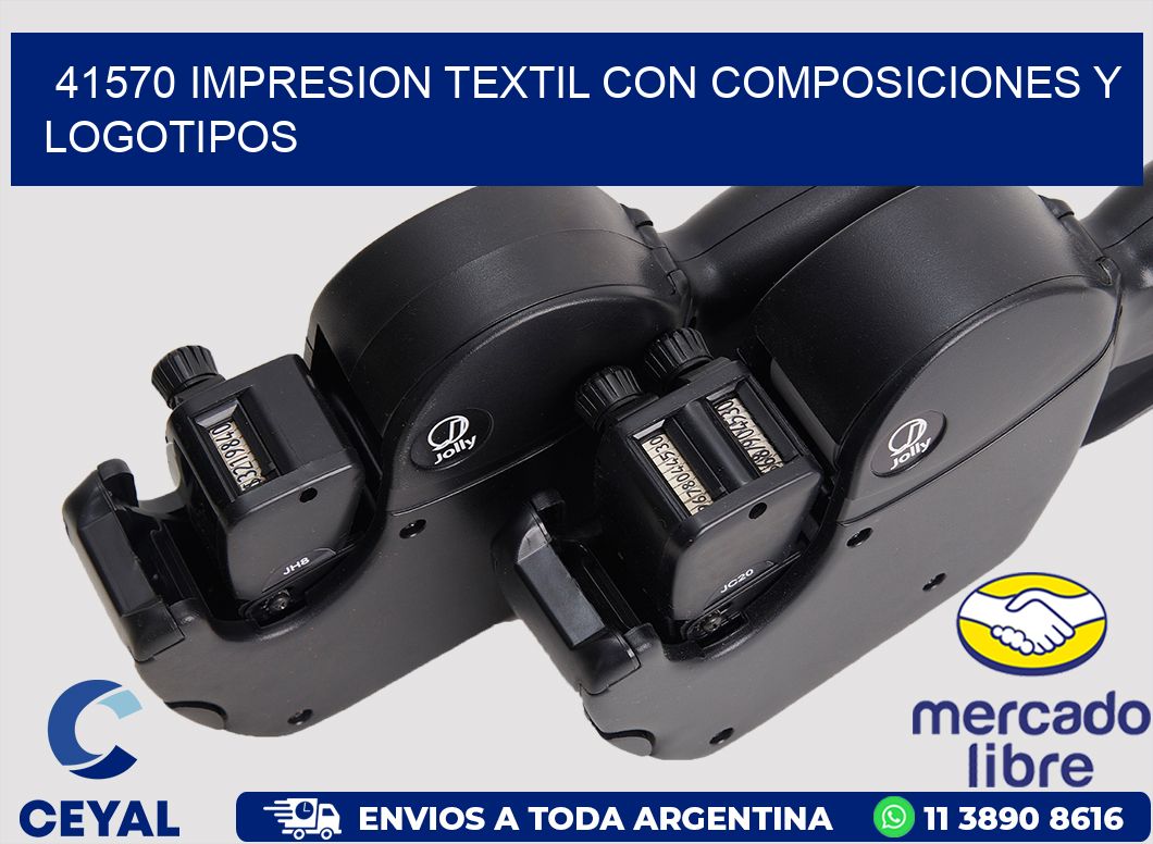 41570 IMPRESION TEXTIL CON COMPOSICIONES Y LOGOTIPOS