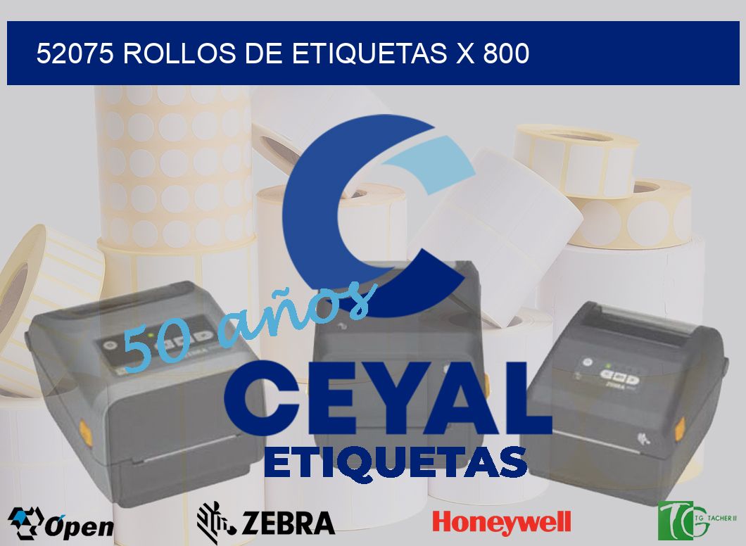 52075 rollos de etiquetas x 800