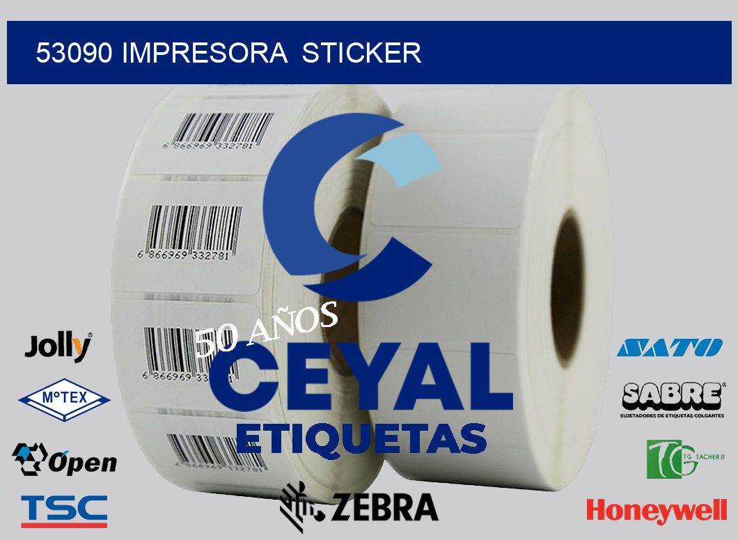 53090 impresora  sticker