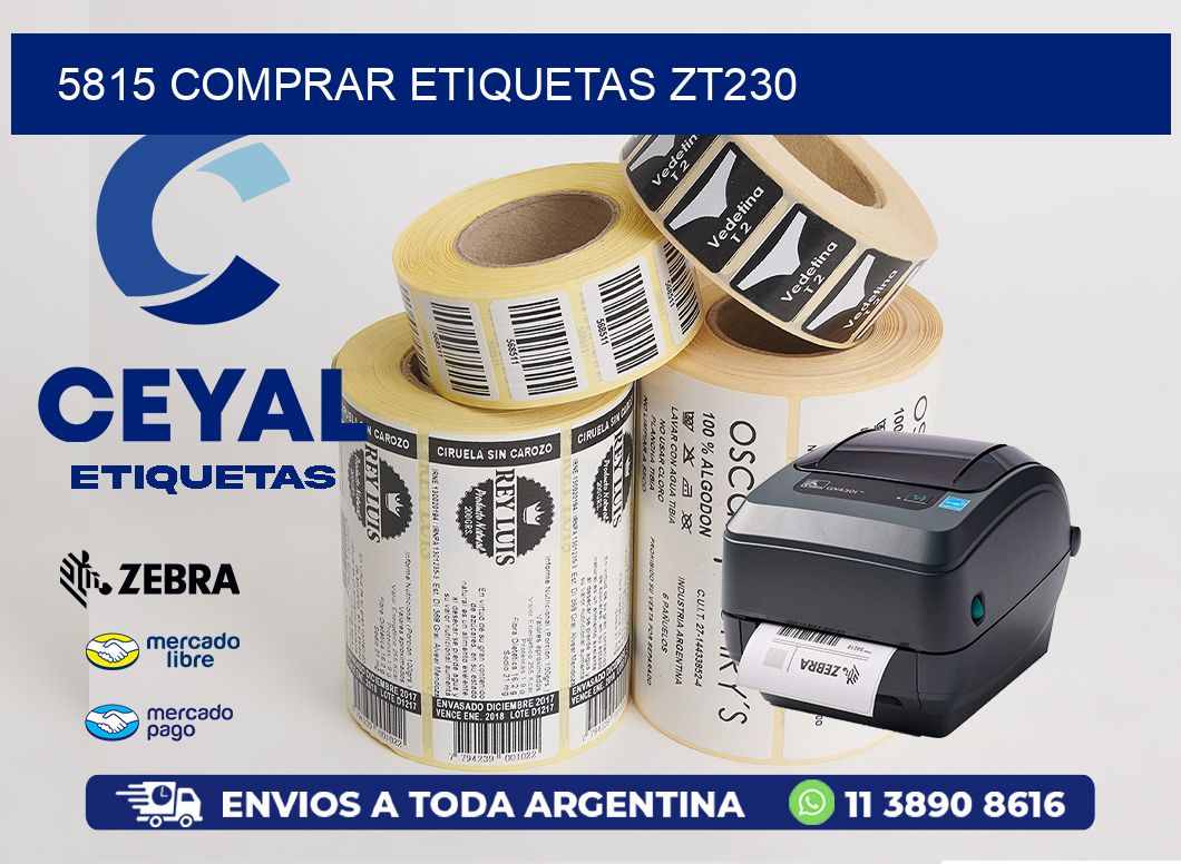 5815 COMPRAR ETIQUETAS ZT230