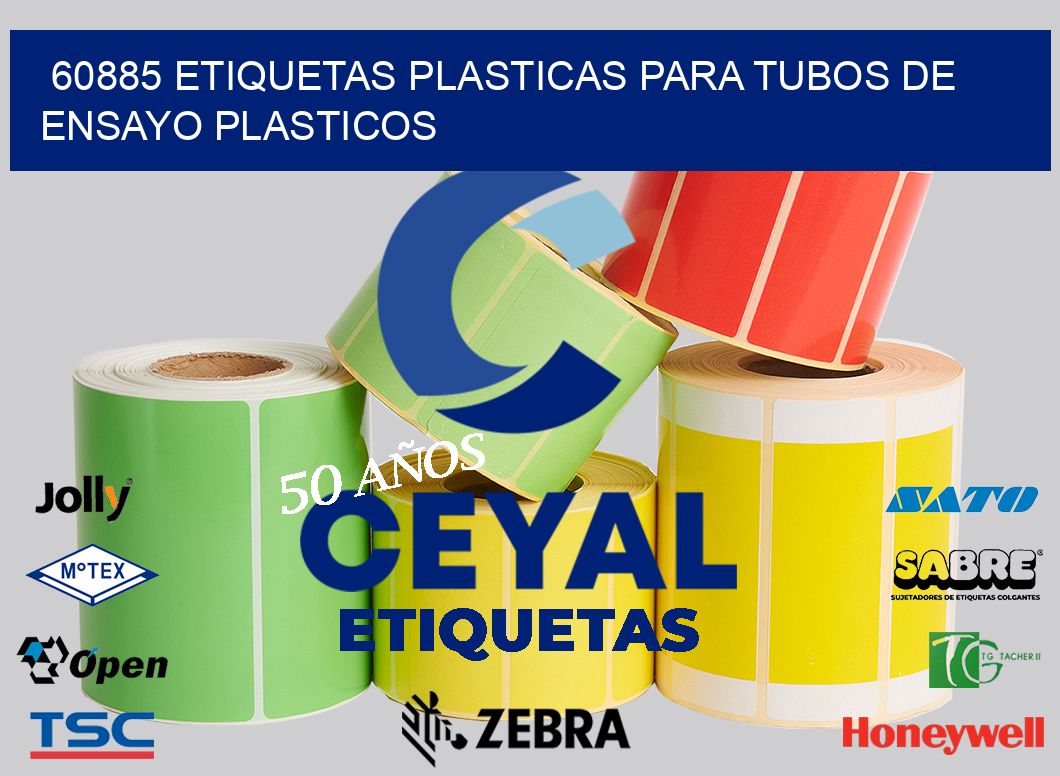 60885 ETIQUETAS PLASTICAS PARA TUBOS DE ENSAYO PLASTICOS