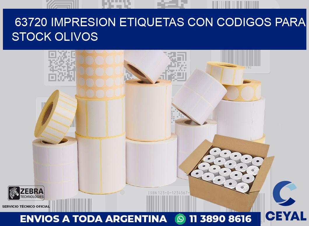 63720 IMPRESION ETIQUETAS CON CODIGOS PARA STOCK OLIVOS