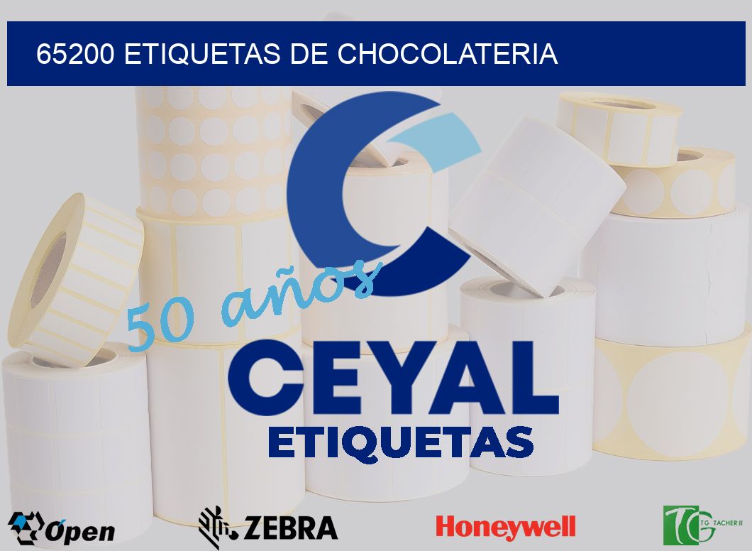 65200 ETIQUETAS DE CHOCOLATERIA