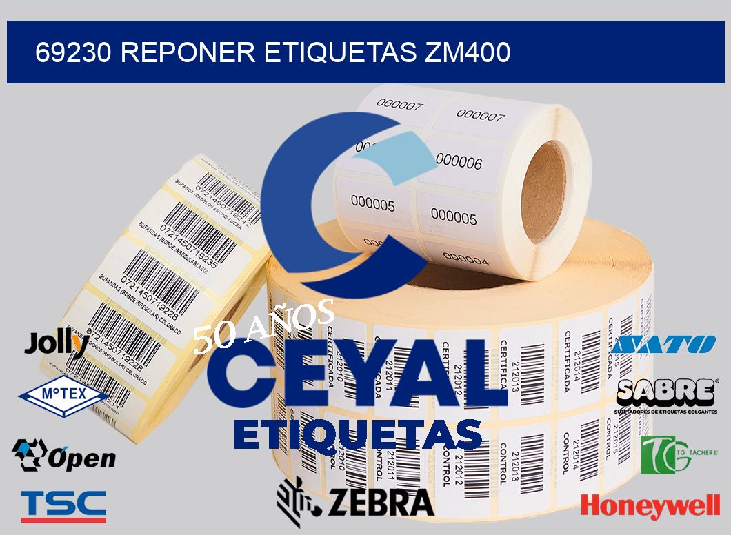 69230 REPONER ETIQUETAS ZM400