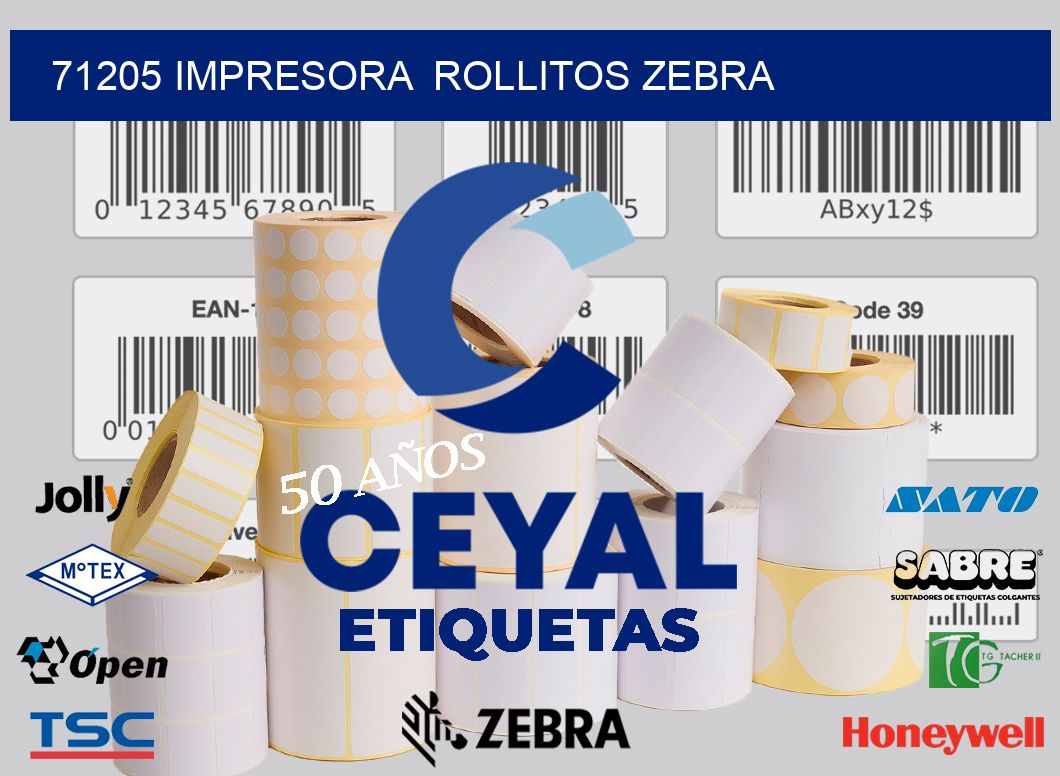 71205 impresora  rollitos zebra