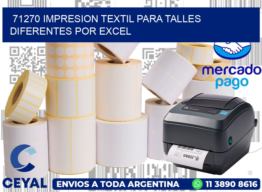 71270 IMPRESION TEXTIL PARA TALLES DIFERENTES POR EXCEL