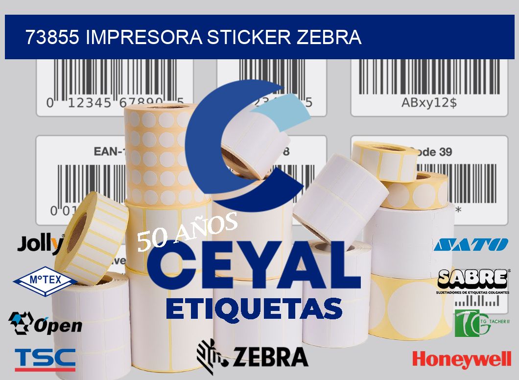 73855 impresora sticker zebra