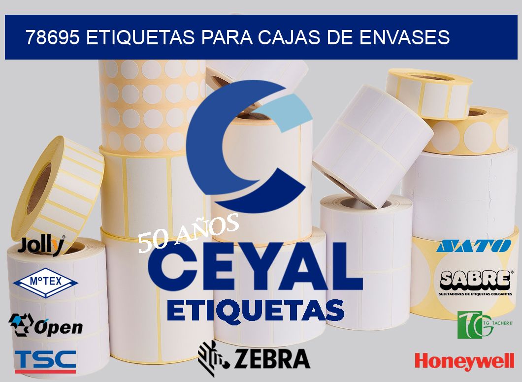 78695 ETIQUETAS PARA CAJAS DE ENVASES