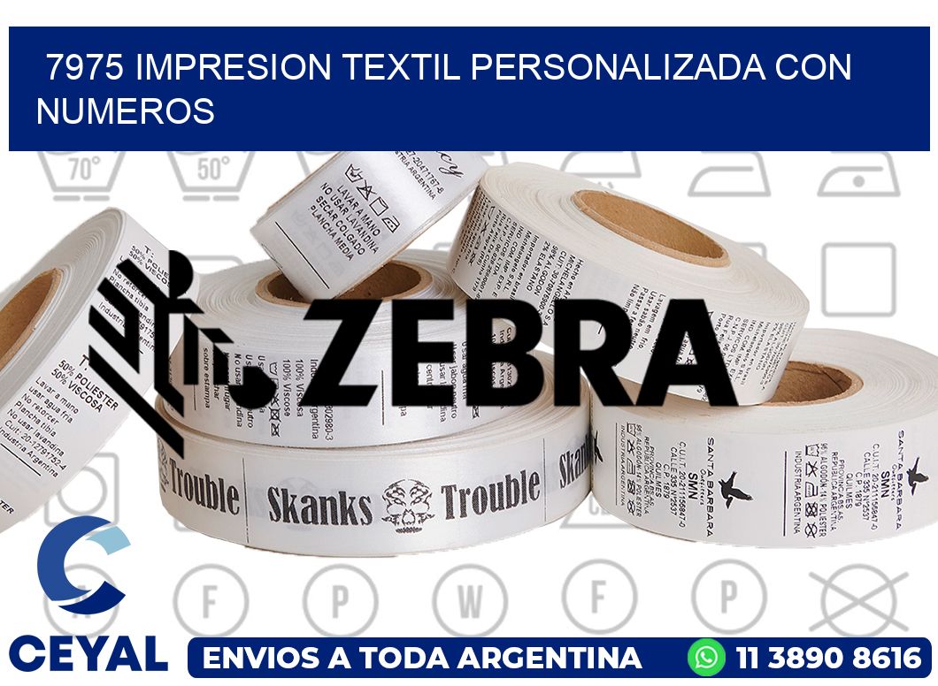 7975 IMPRESION TEXTIL PERSONALIZADA CON NUMEROS