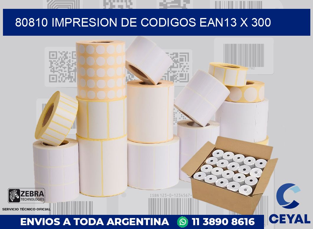 80810 impresion de codigos EAN13 x 300