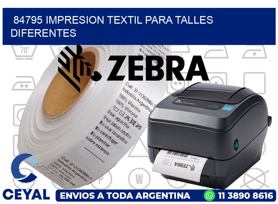 84795 IMPRESION TEXTIL PARA TALLES DIFERENTES