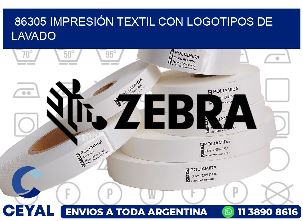 86305 IMPRESIÓN TEXTIL CON LOGOTIPOS DE LAVADO