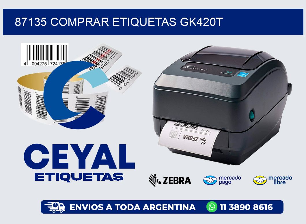 87135 COMPRAR ETIQUETAS GK420T