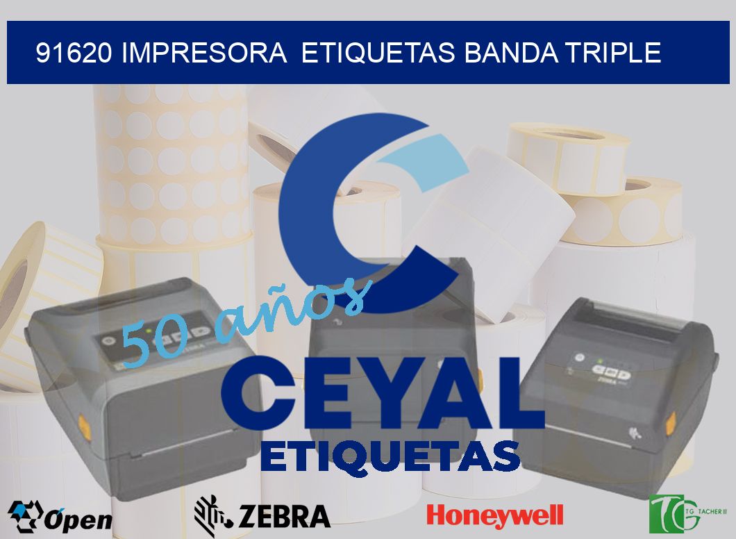 91620 impresora  etiquetas banda triple