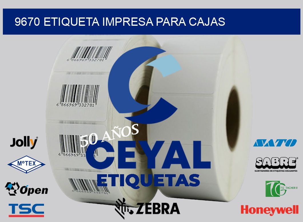 9670 ETIQUETA IMPRESA PARA CAJAS