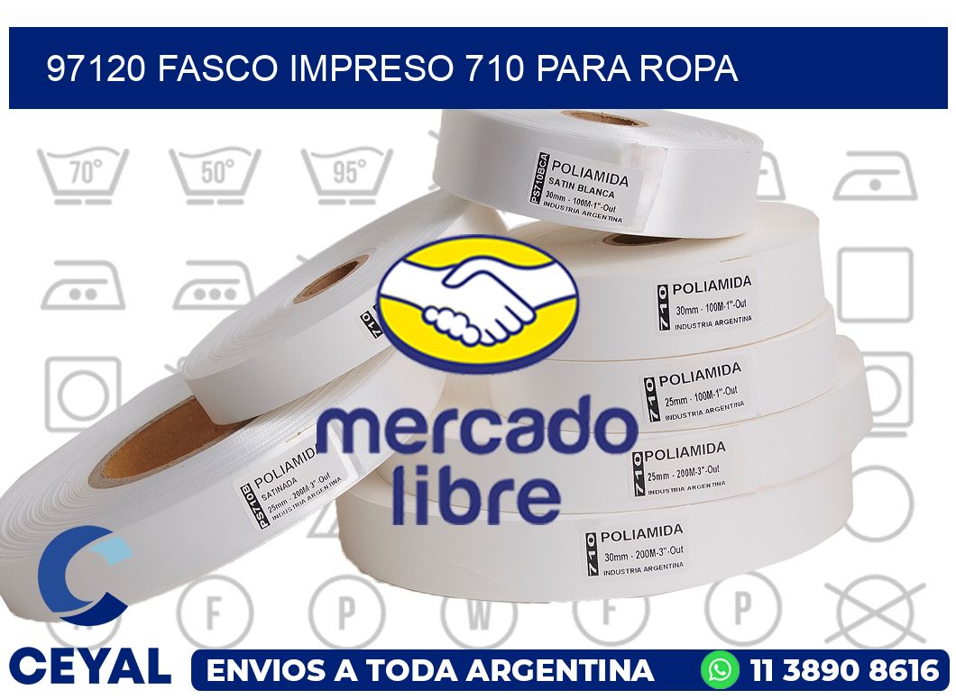 97120 FASCO IMPRESO 710 PARA ROPA