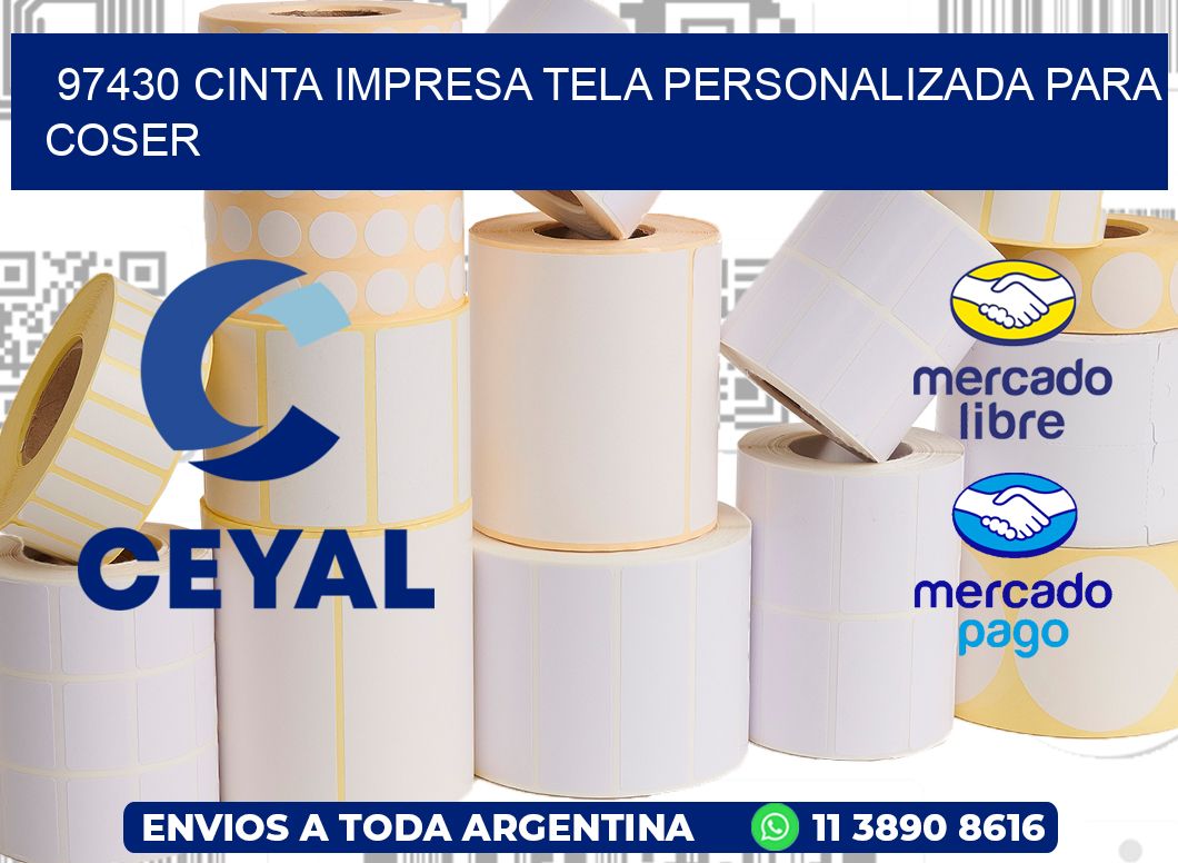 97430 CINTA IMPRESA TELA PERSONALIZADA PARA COSER