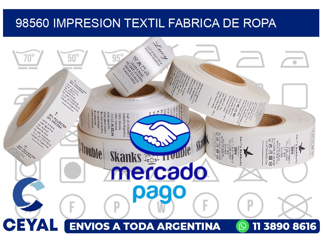 98560 IMPRESION TEXTIL FABRICA DE ROPA