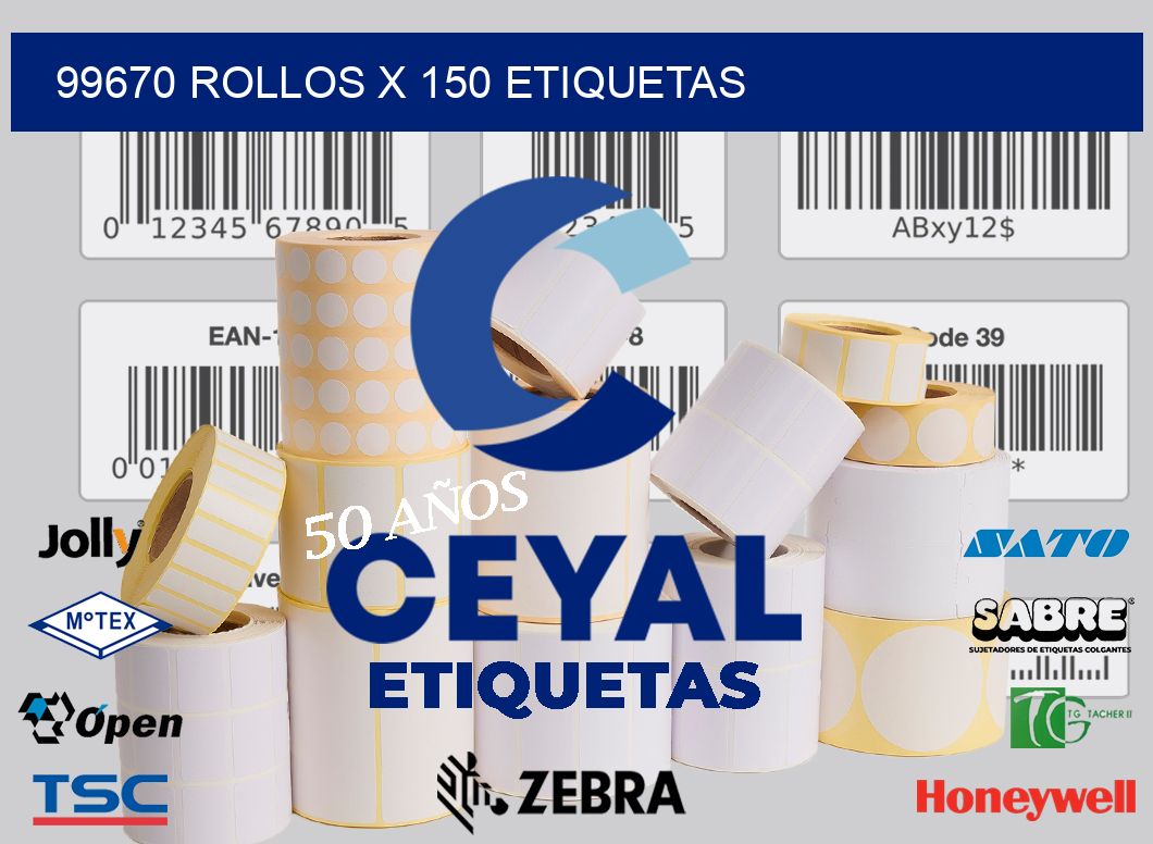 99670 Rollos x 150 etiquetas