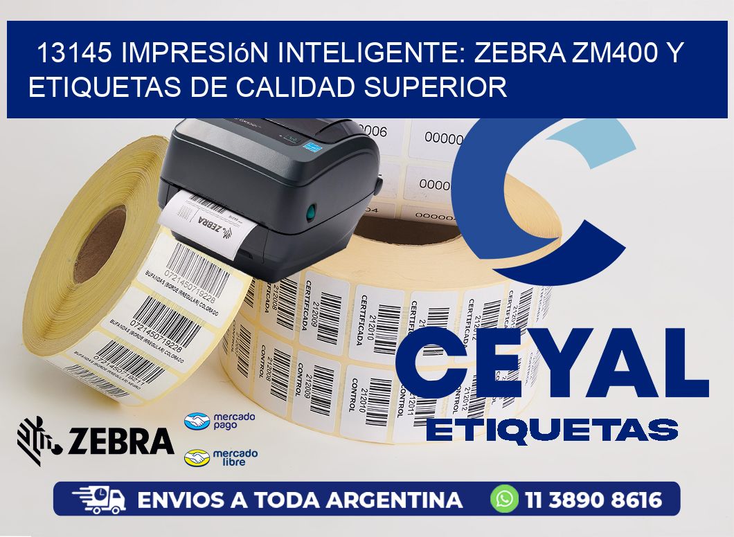 13145 Impresión Inteligente: Zebra ZM400 y Etiquetas de Calidad Superior