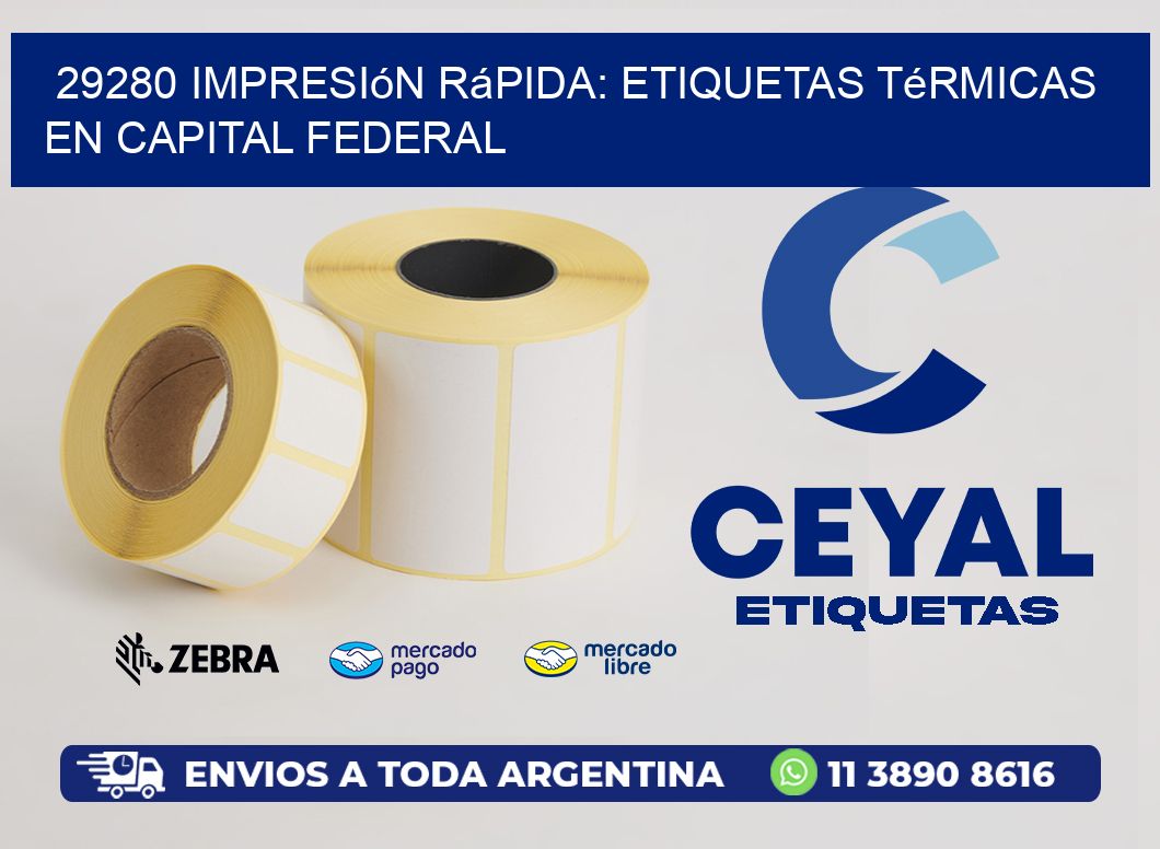 29280 Impresión Rápida: Etiquetas Térmicas en Capital Federal