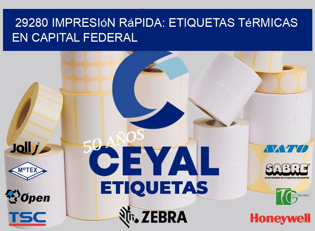 29280 Impresión Rápida: Etiquetas Térmicas en Capital Federal