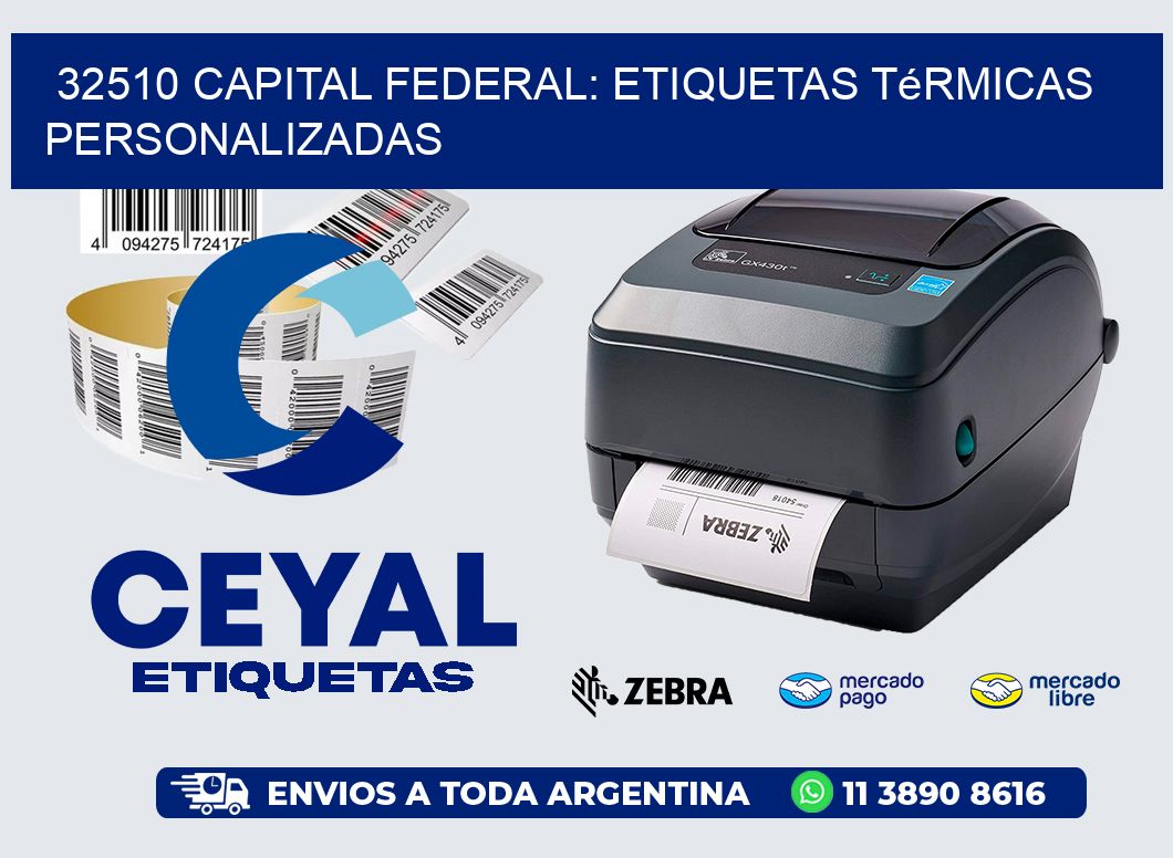 32510 Capital Federal: Etiquetas Térmicas Personalizadas