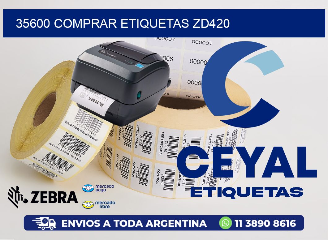 35600 COMPRAR ETIQUETAS ZD420