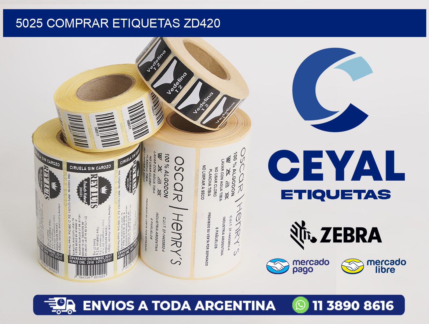 5025 COMPRAR ETIQUETAS ZD420