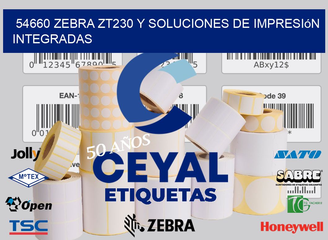 54660 Zebra ZT230 y Soluciones de Impresión Integradas