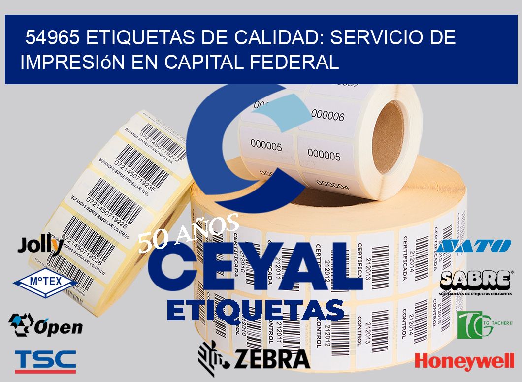 54965 Etiquetas de Calidad: Servicio de Impresión en Capital Federal