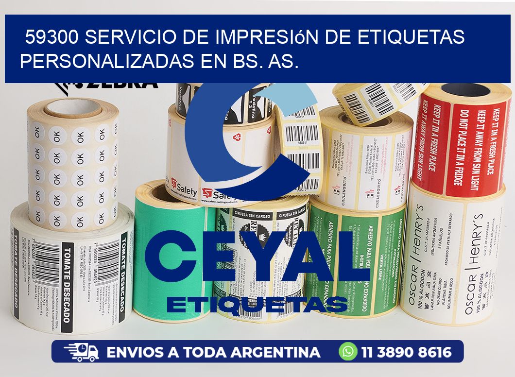 59300 Servicio de Impresión de Etiquetas Personalizadas en Bs. As.