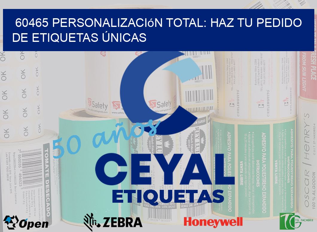 60465 Personalización Total: Haz tu Pedido de Etiquetas Únicas