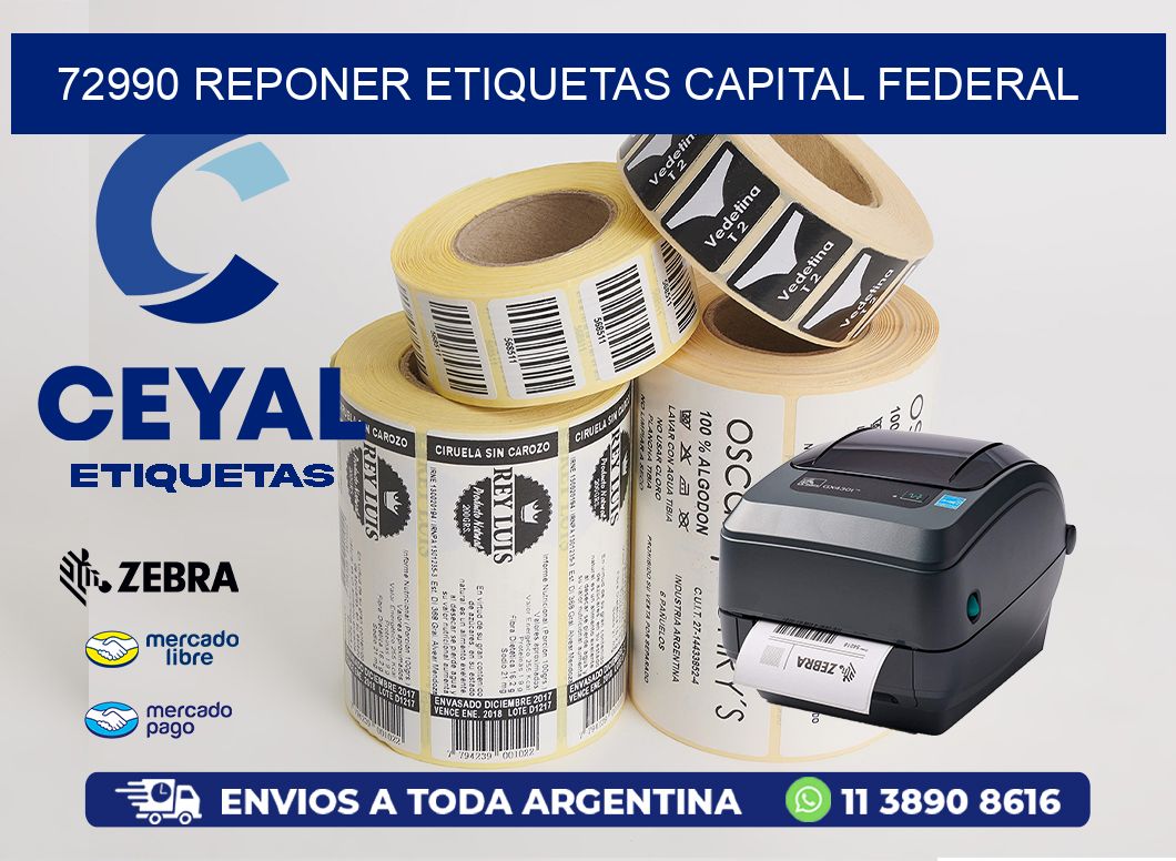 72990 REPONER ETIQUETAS CAPITAL FEDERAL