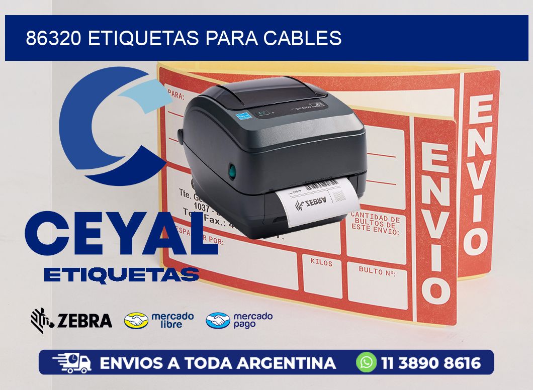 86320 etiquetas para cables