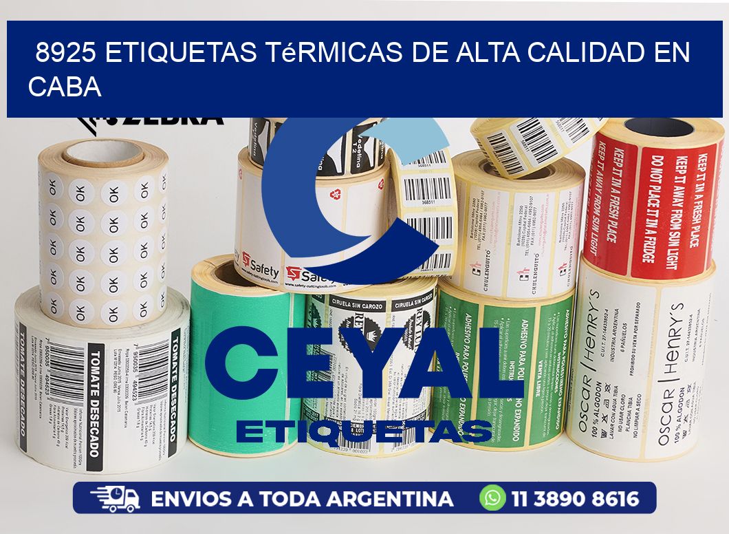 8925 Etiquetas Térmicas de Alta Calidad en CABA