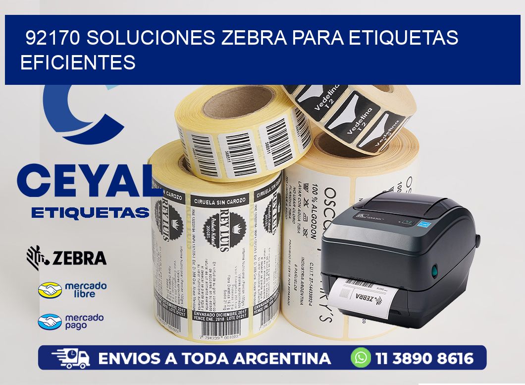 92170 Soluciones Zebra para Etiquetas Eficientes