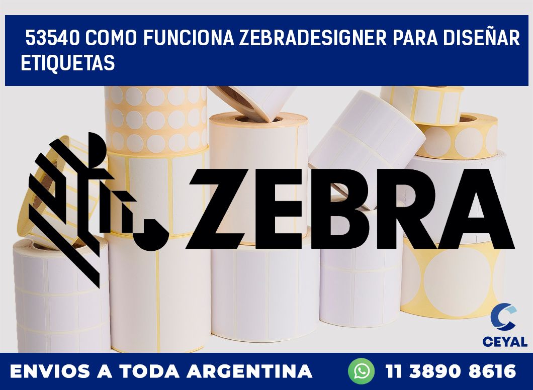 53540 COMO FUNCIONA ZEBRADESIGNER PARA DISEÑAR ETIQUETAS