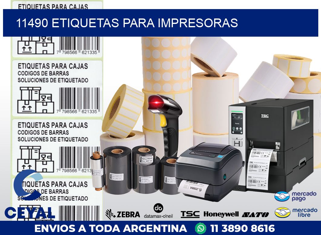 11490 ETIQUETAS PARA IMPRESORAS