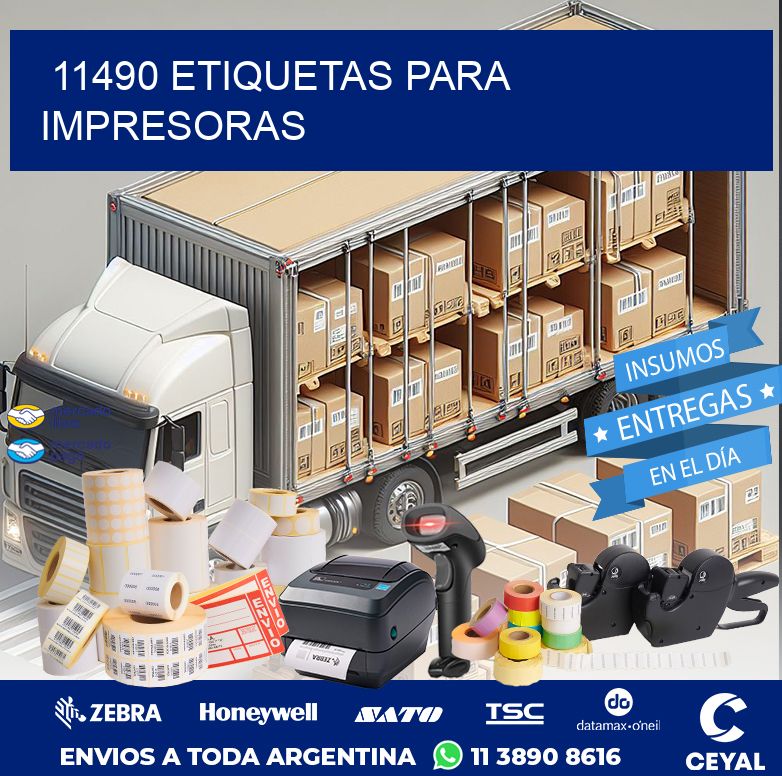 11490 ETIQUETAS PARA IMPRESORAS