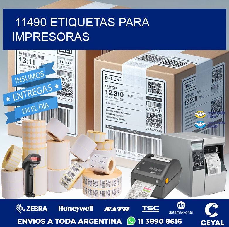 11490 ETIQUETAS PARA IMPRESORAS