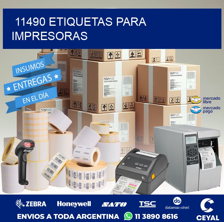 11490 ETIQUETAS PARA IMPRESORAS