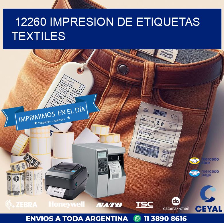 12260 IMPRESION DE ETIQUETAS TEXTILES