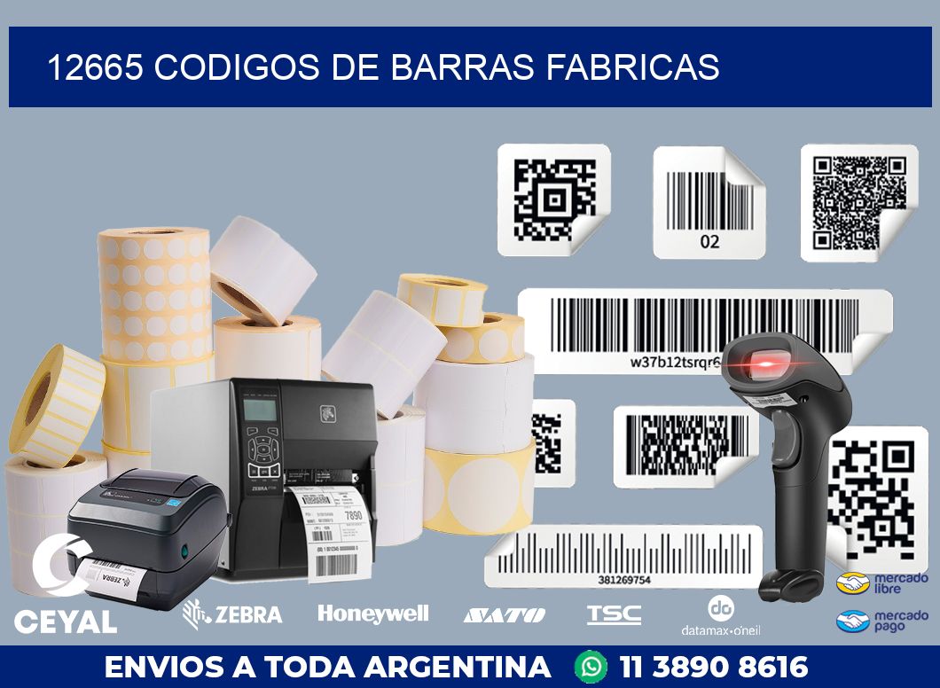 12665 CODIGOS DE BARRAS FABRICAS