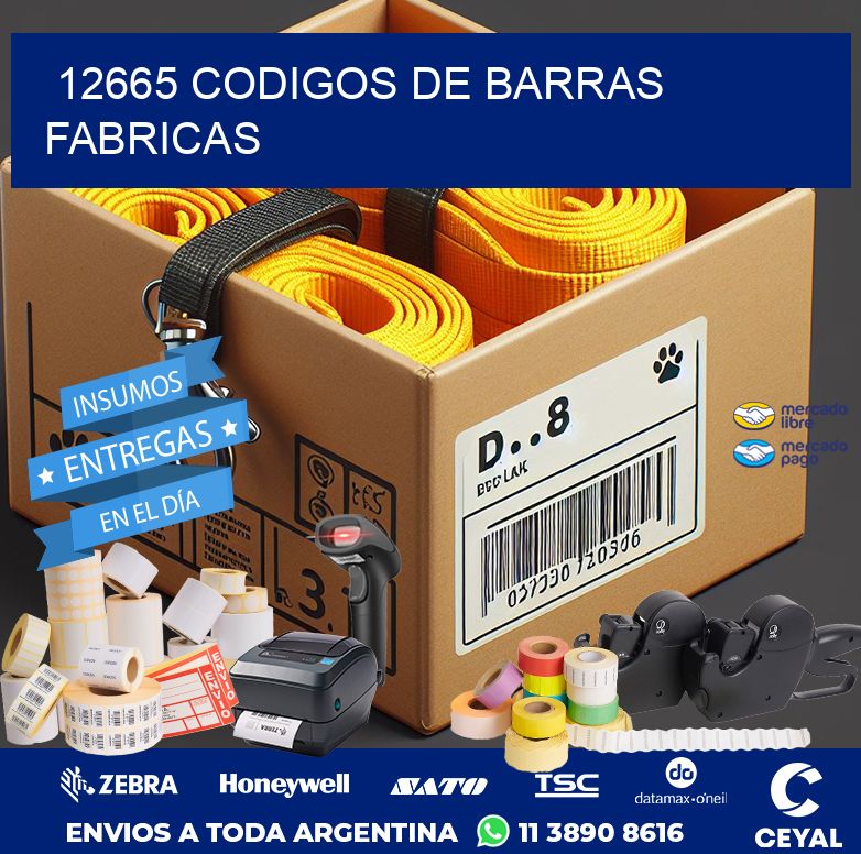 12665 CODIGOS DE BARRAS FABRICAS