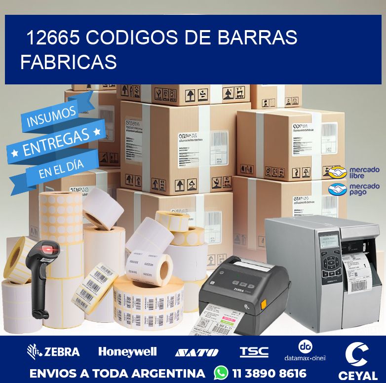 12665 CODIGOS DE BARRAS FABRICAS